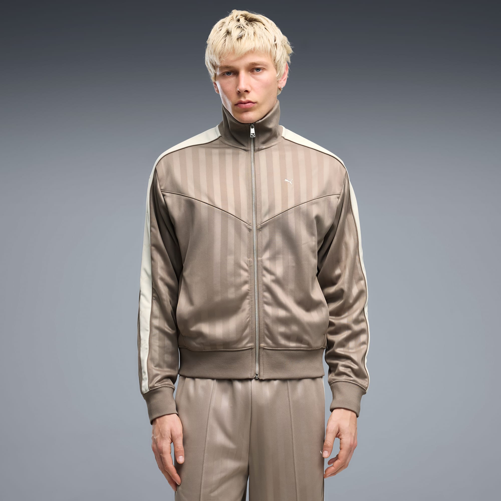 T7 Herren Trainingsjacke - Mouse Gray