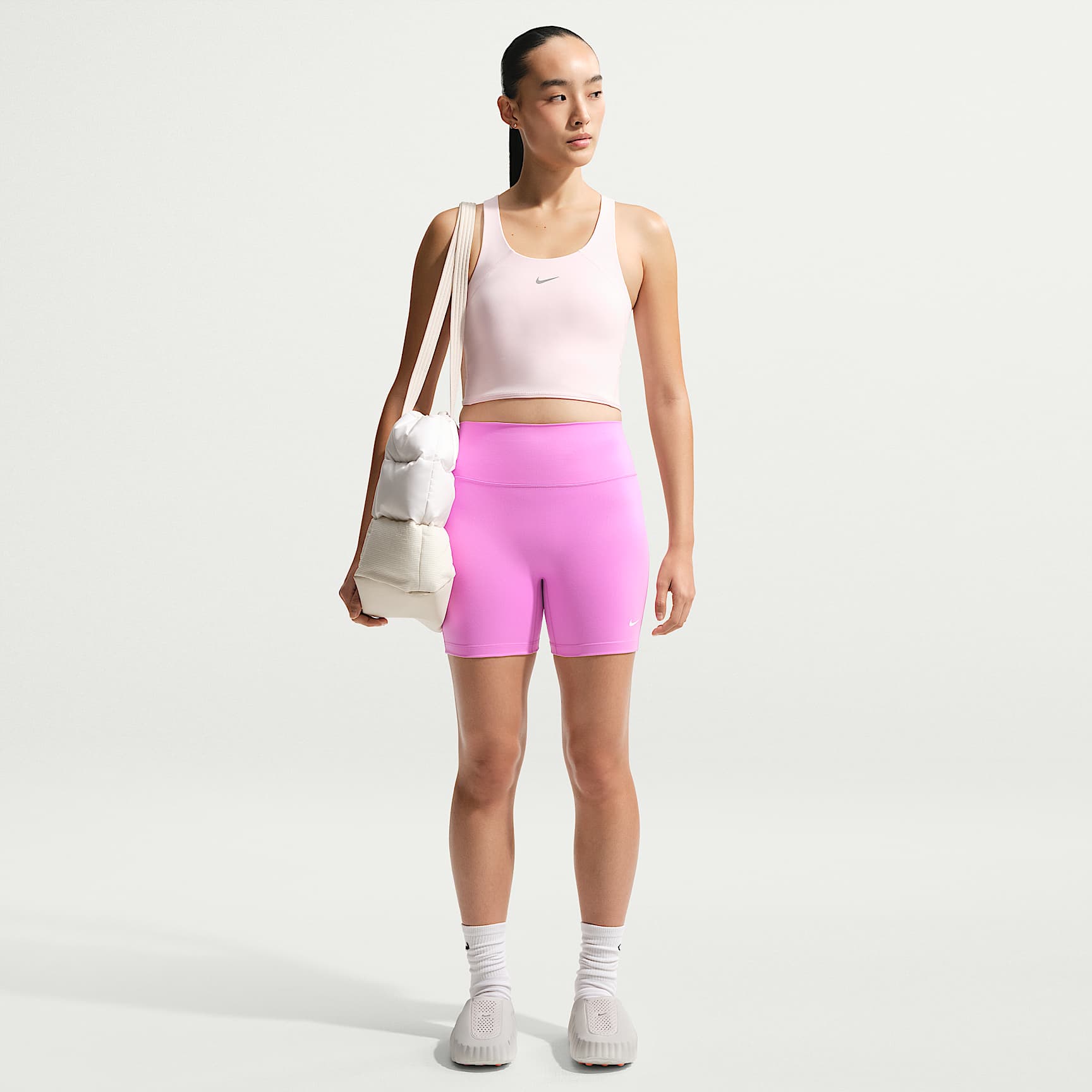 Nike One - Nike One Bike Shorts mit hohem Bund für Damen (ca. 12,5 cm)