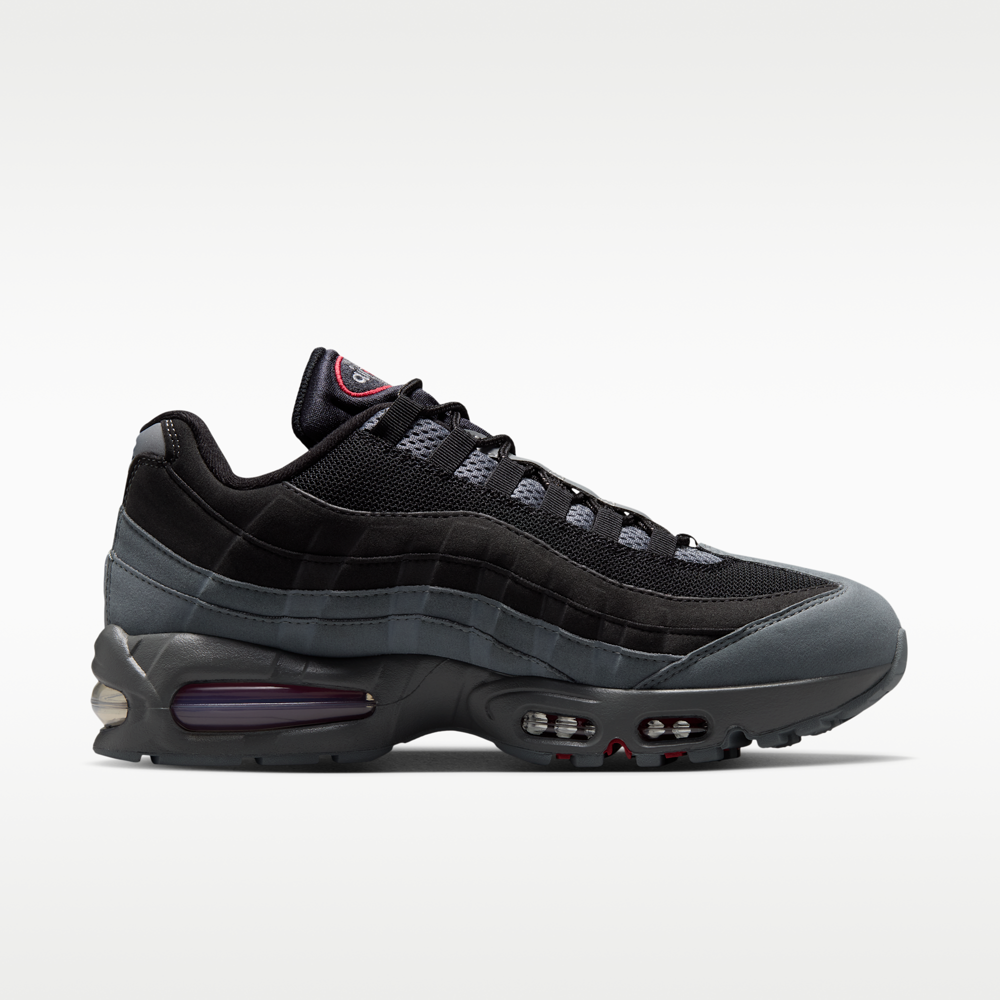 Nike Air Max 95 Big Bubble "OG" - Μαύρο/Smoke Grey/Dark Smoke Grey/Tough Red - 3