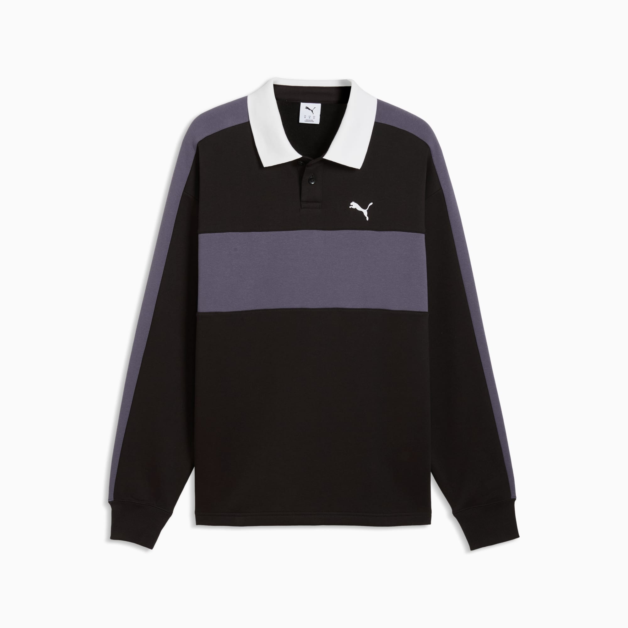 T7 Relaxed Polo Sweatshirt mit Rundhalsausschnitt Herren - PUMA Black
