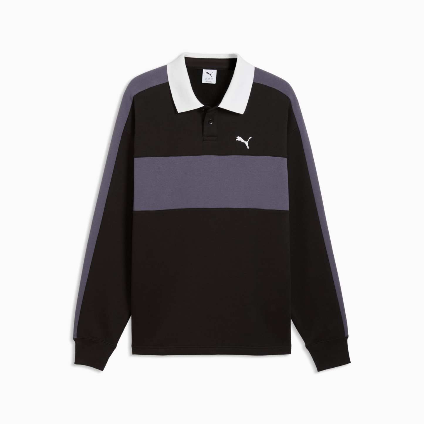 T7 Relaxed Polo Sweatshirt mit Rundhalsausschnitt Herren - PUMA Black