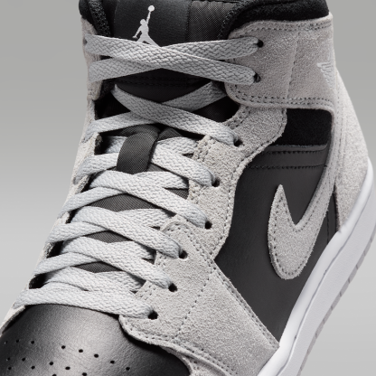 Air Jordan 1 Mid - Light Smoke Grey/Μαύρο/Λευκό - 7