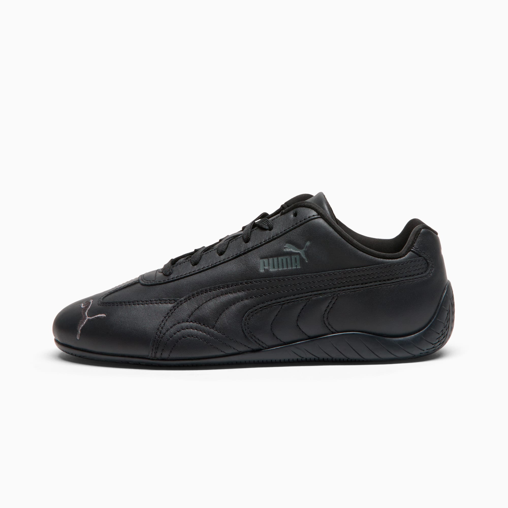 Speedcat Full Leather Sneakers Unisex - PUMA Black-Shadow Gray