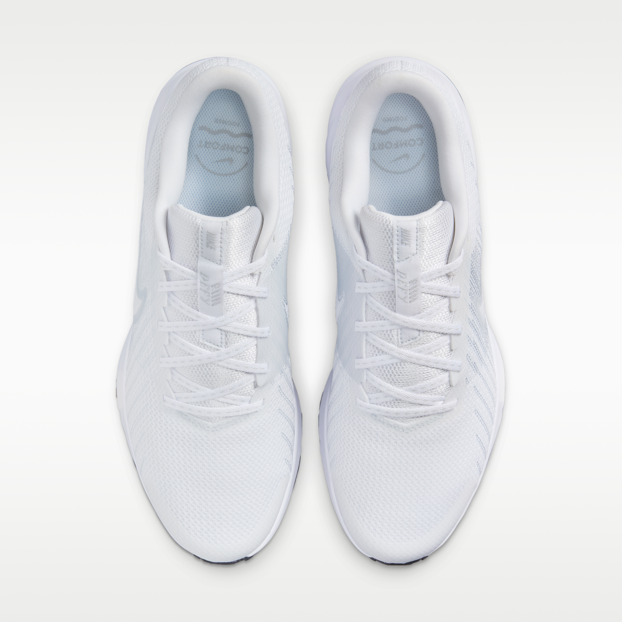 Nike Run Defy - Λευκό/Μαύρο/Pure Platinum - 4