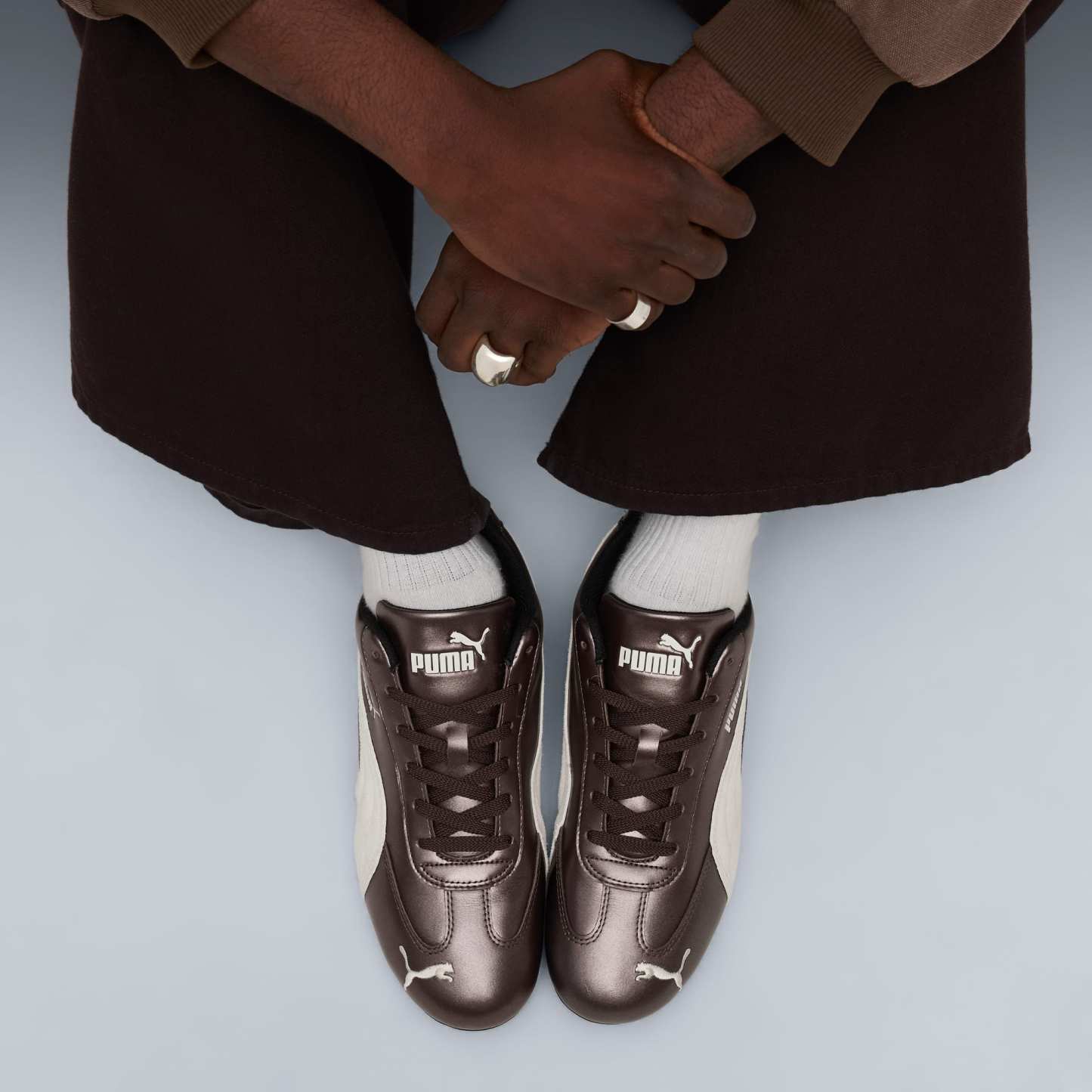 Speedcat Metallic Sneakers Unisex - Warm Brown-Warm White