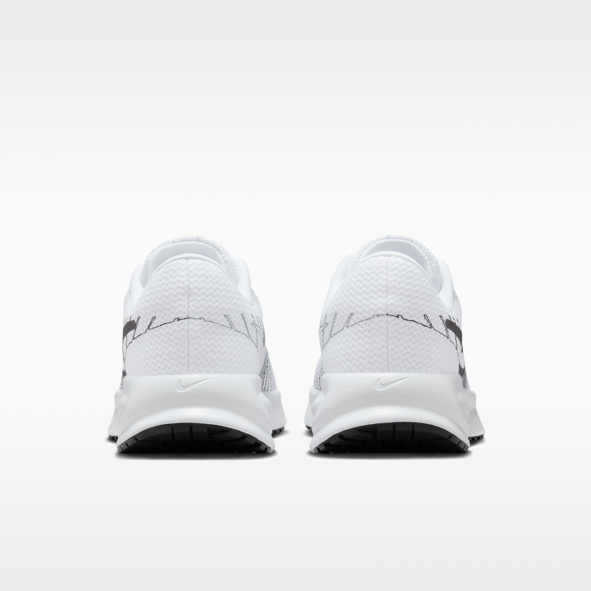 Nike Run Defy - Λευκό/Smoke Grey/Μαύρο - 6