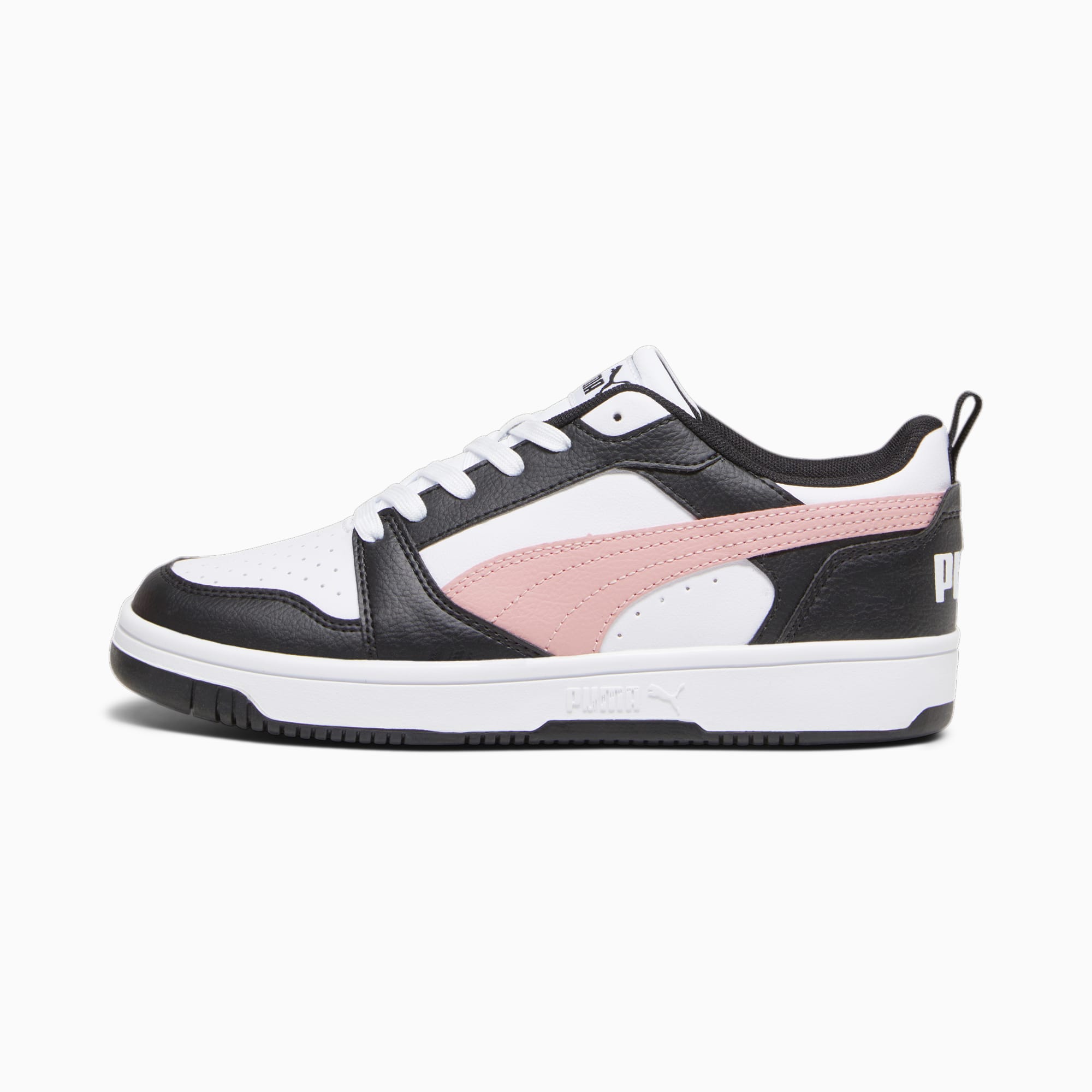 Rebound V6 Low Sneakers - PUMA White-Future Pink-PUMA Black