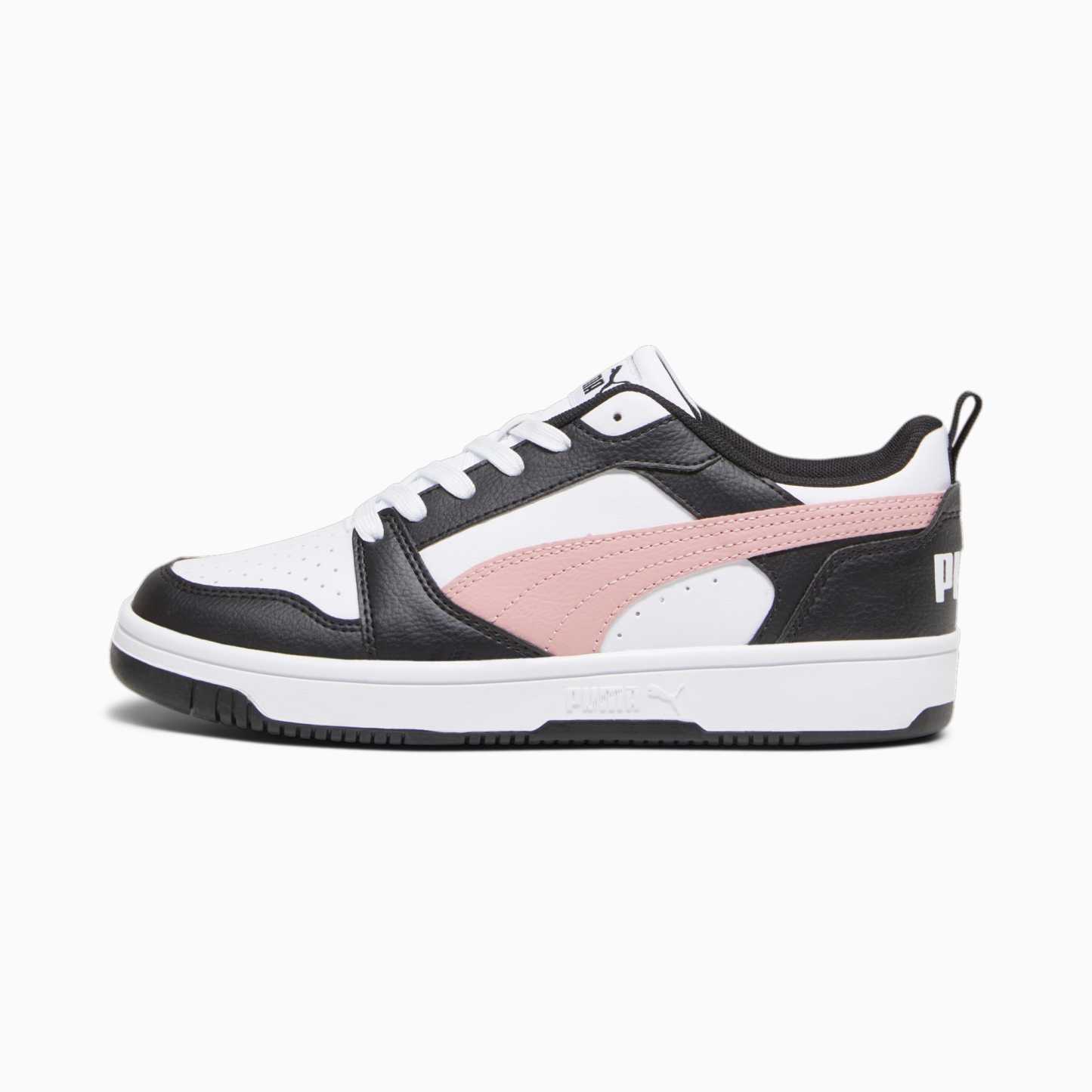Rebound V6 Low Sneakers - PUMA White-Future Pink-PUMA Black