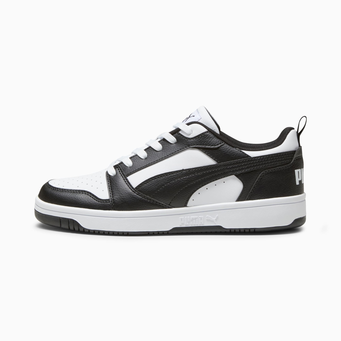 Rebound V6 Low Sneakers - PUMA White-PUMA Black-PUMA White