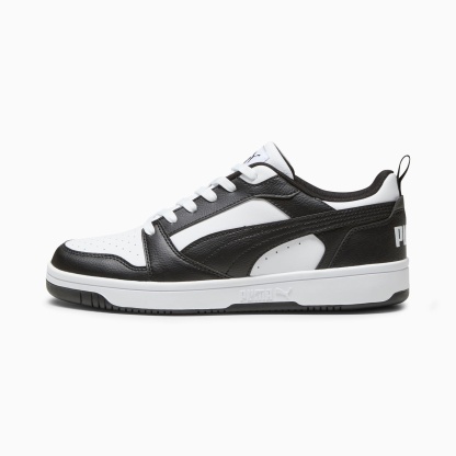 Rebound V6 Low Sneakers - PUMA White-PUMA Black-PUMA White