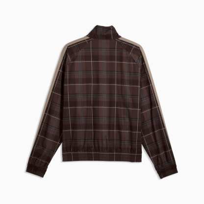 T7 Relaxed Tartan Trainingsjacke Herren - Chocolate Fondue