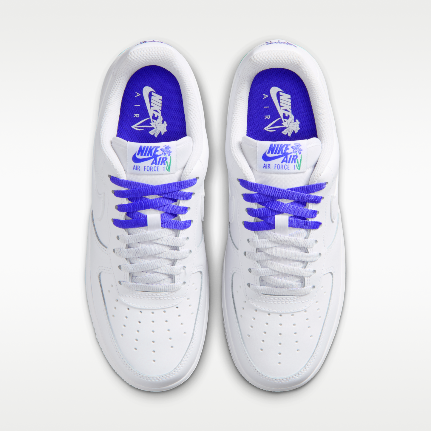 Nike Air Force 1 '07 - Λευκό/Persian Violet/Stadium Green/Λευκό - 4