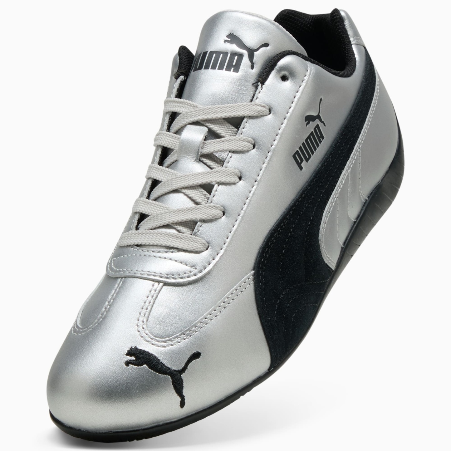 Speedcat Metallic Sneakers Unisex - PUMA Silver-PUMA Black