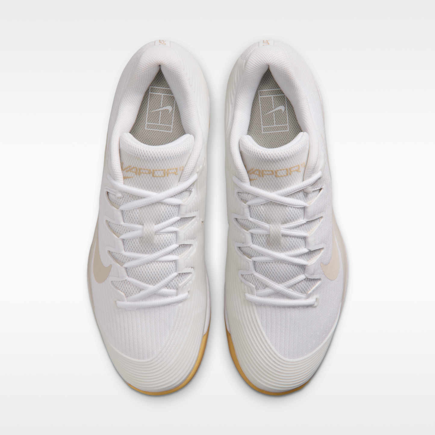 Nike Vapor 12 - Λευκό/Summit White/Linen/Light Orewood Brown - 4