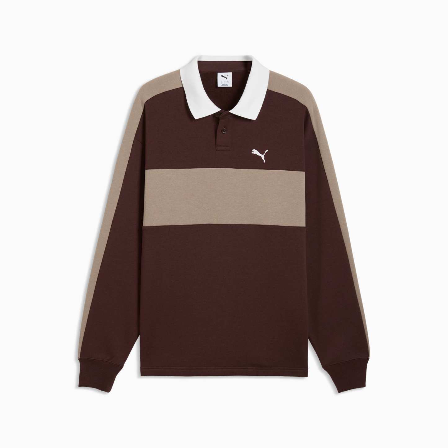 T7 Relaxed Polo Sweatshirt mit Rundhalsausschnitt Herren - Chocolate Fondue