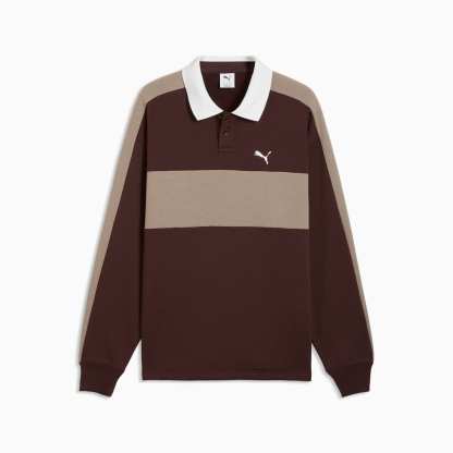T7 Relaxed Polo Sweatshirt mit Rundhalsausschnitt Herren - Chocolate Fondue