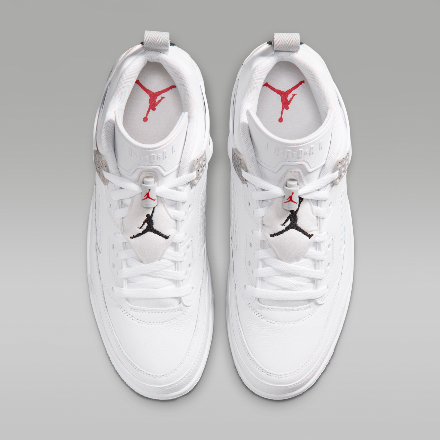Jordan Spizike Low - Λευκό/Grey Fog/Fire Red/Μαύρο - 4