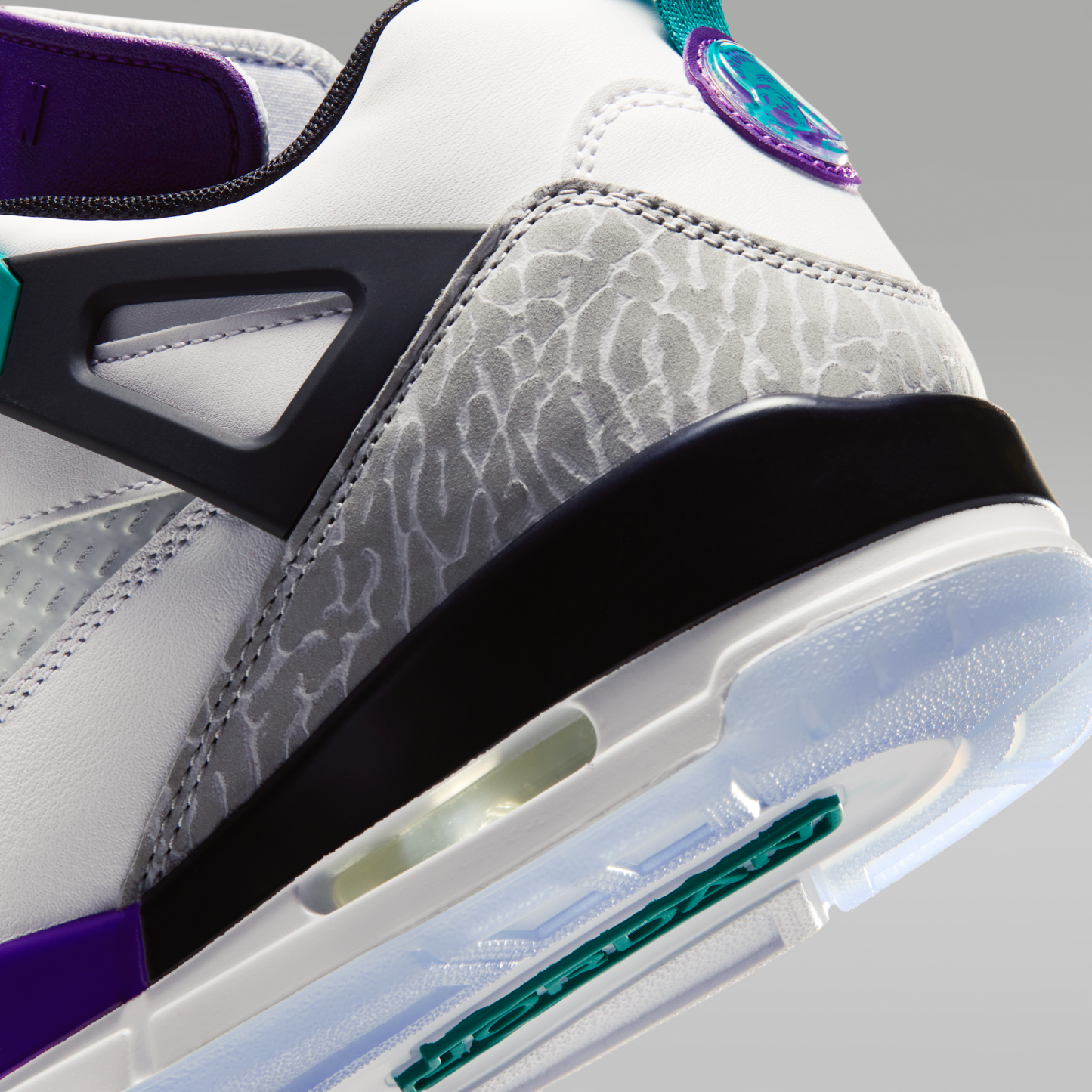 Jordan Spizike Low - Λευκό/Court Purple/Light Smoke Grey/Rio Teal - 8
