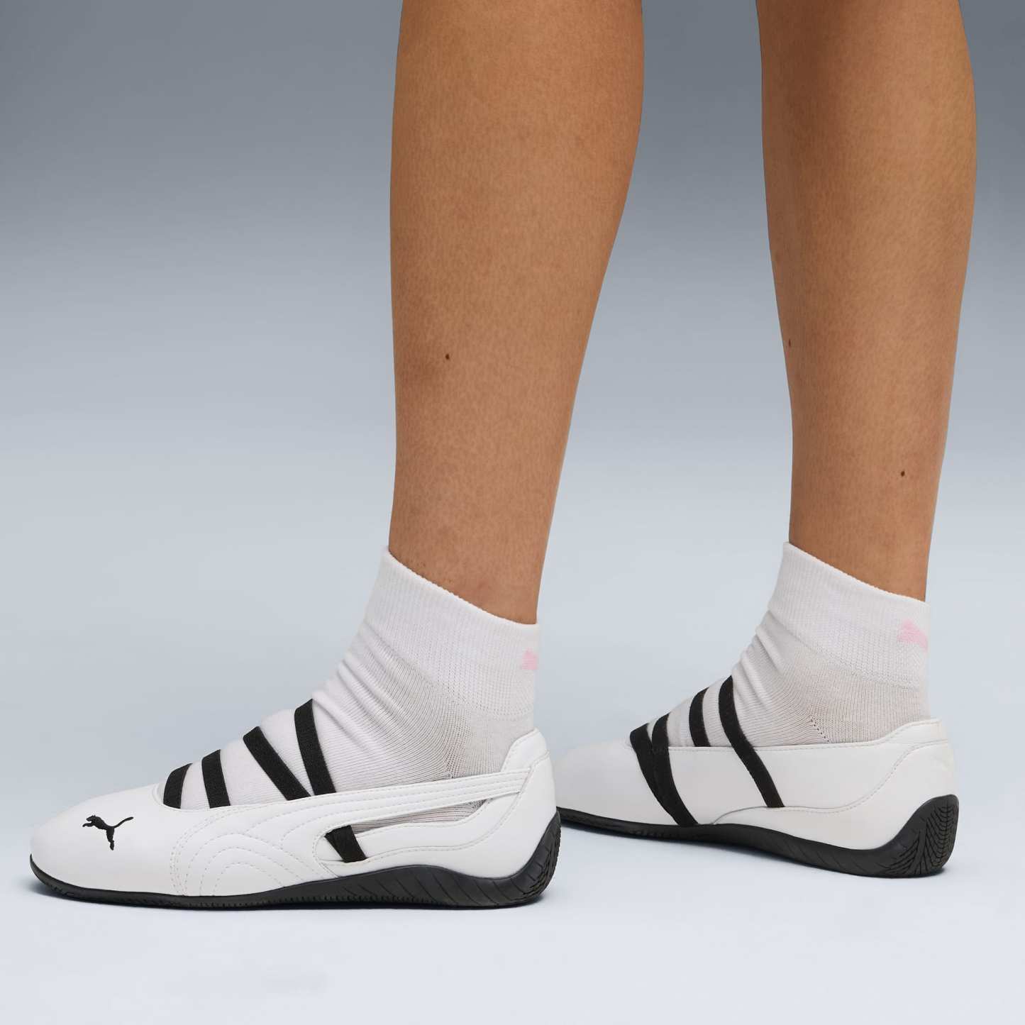 Speedcat Ballet Lederschuhe Damen - PUMA White-PUMA White-PUMA Black