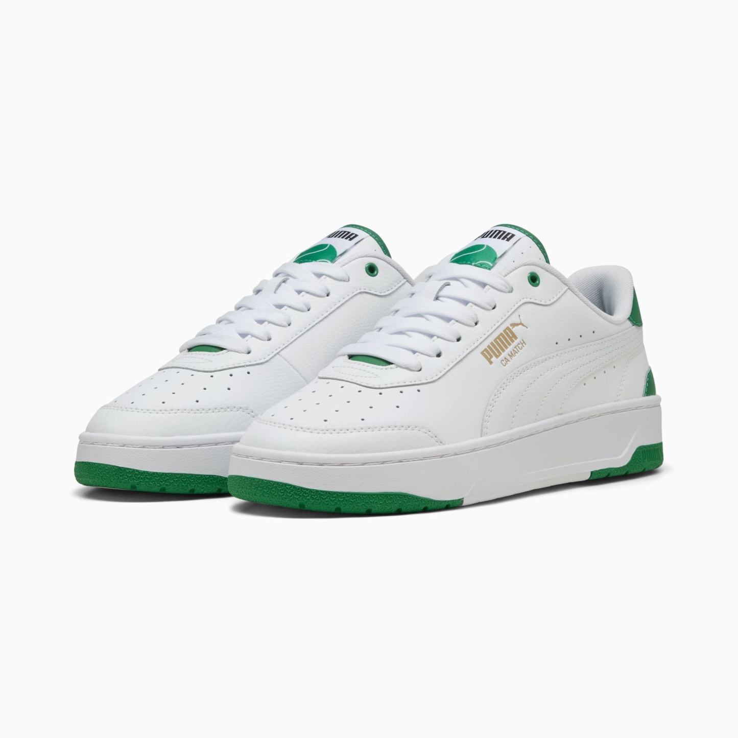 CA Match Sneakers - PUMA White-Archive Green