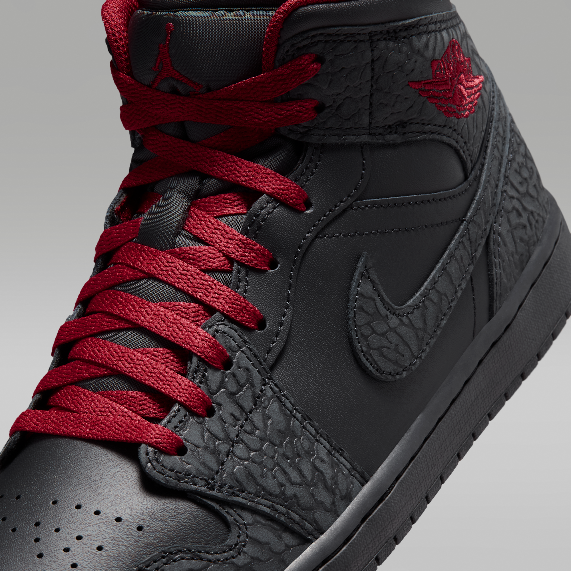 Air Jordan 1 Mid SE - Μαύρο/Μαύρο/Tough Red - 7