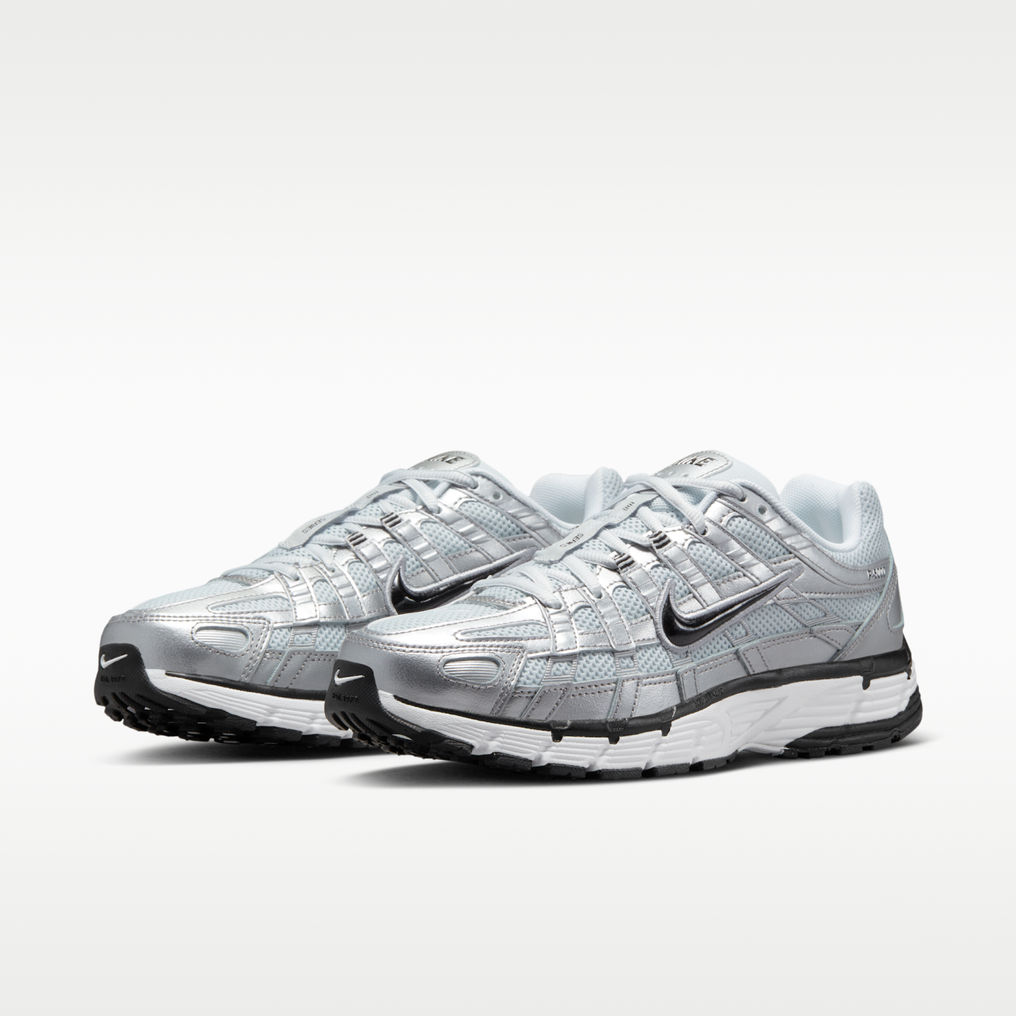 Nike P-6000 - Λευκό/Metallic Silver/Pure Platinum/Μαύρο - 5