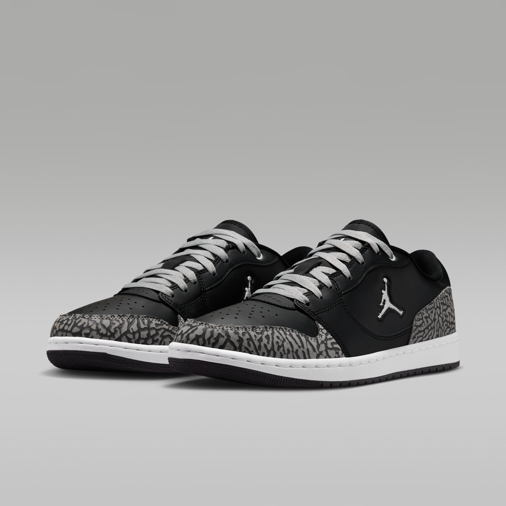 Jordan Court Connect Low SE - Μαύρο/Light Smoke Grey/Dark Grey/Λευκό - 5