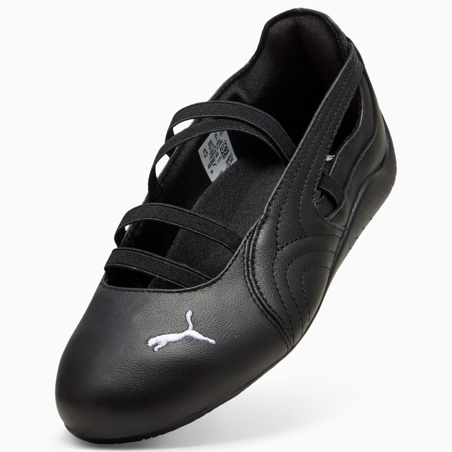 Speedcat Ballet Lederschuhe Damen - PUMA Black-PUMA White