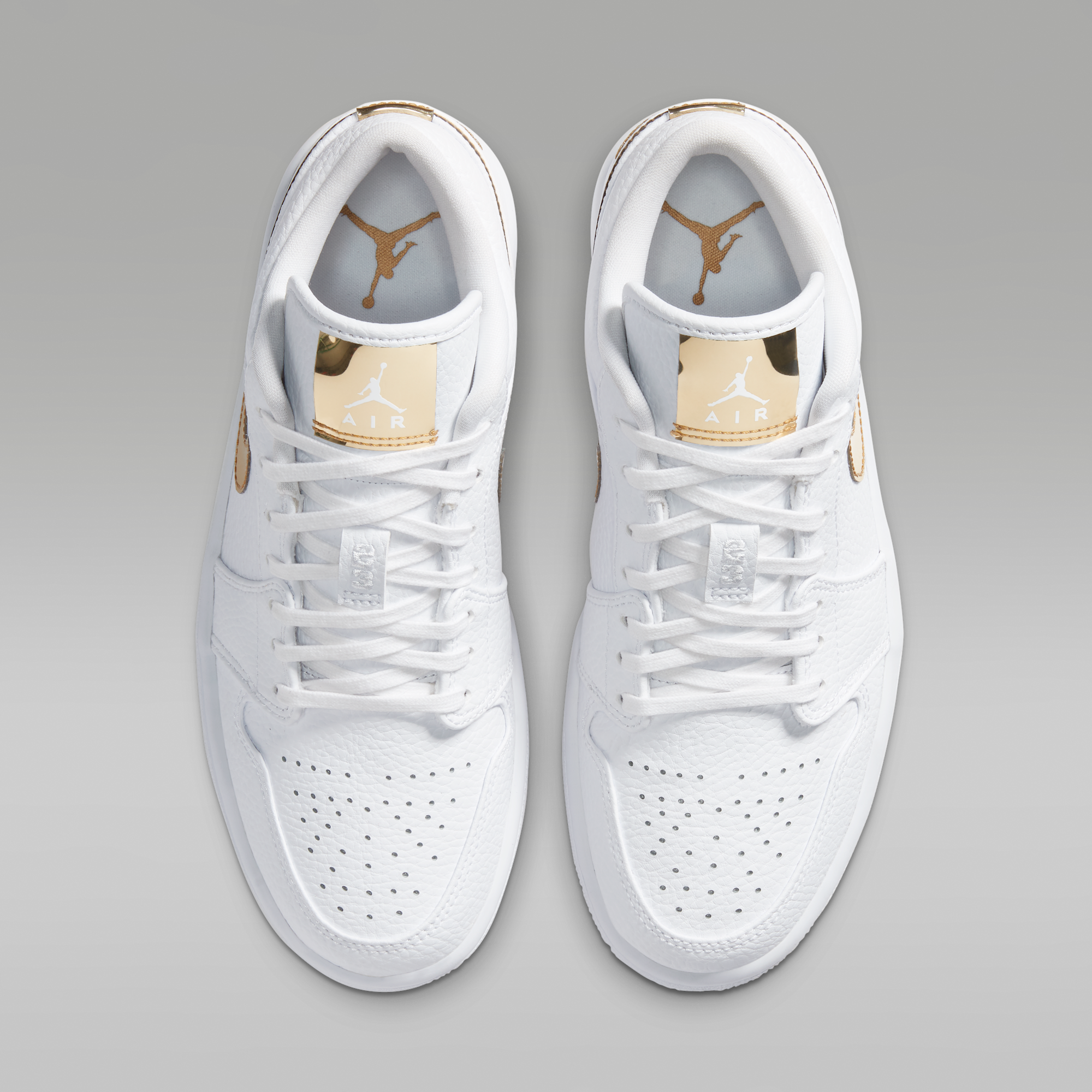 Air Jordan 1 Low SE - Λευκό/Λευκό/Metallic Gold - 4