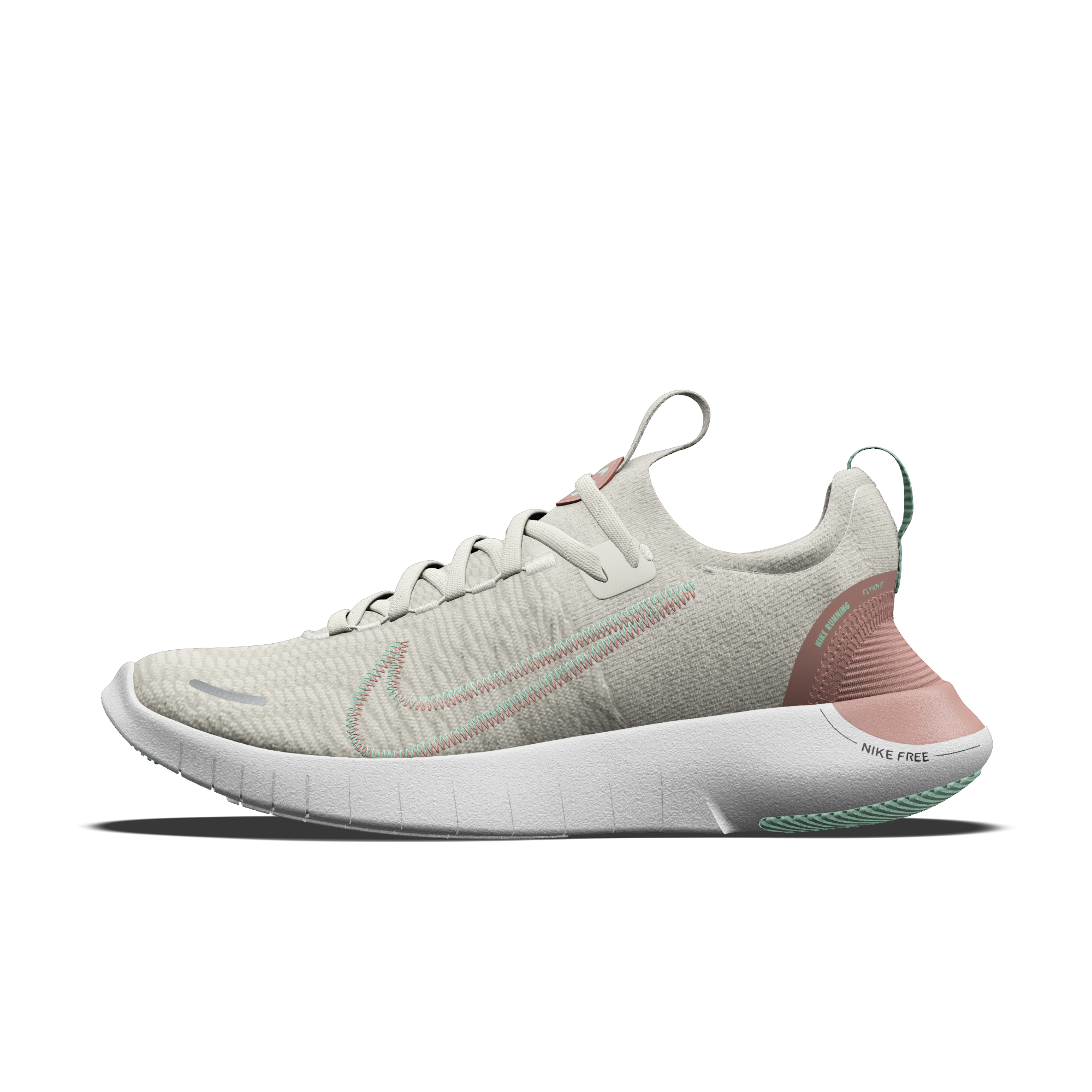 Nike Free RN By You - Fierce Pink/Reb Stardust/Fierce Pink (8663724782) - 1