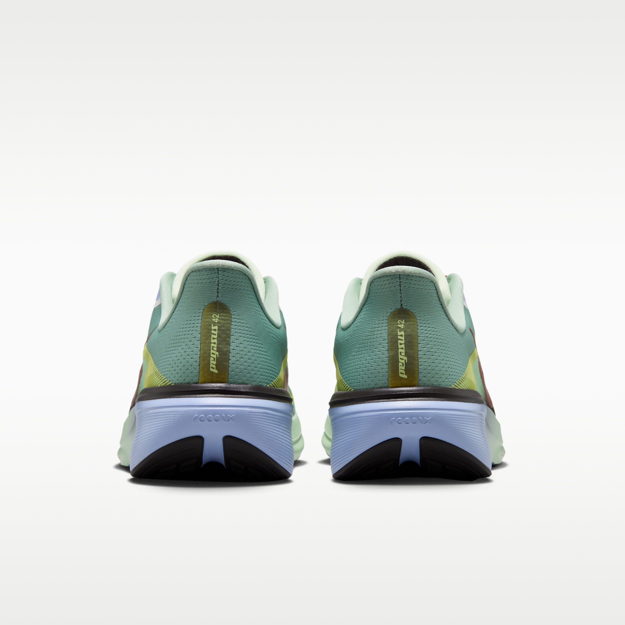 Nike Pegasus 42 - Steam/Frosted Spruce/Purple Fade/Rugged Orange - 6