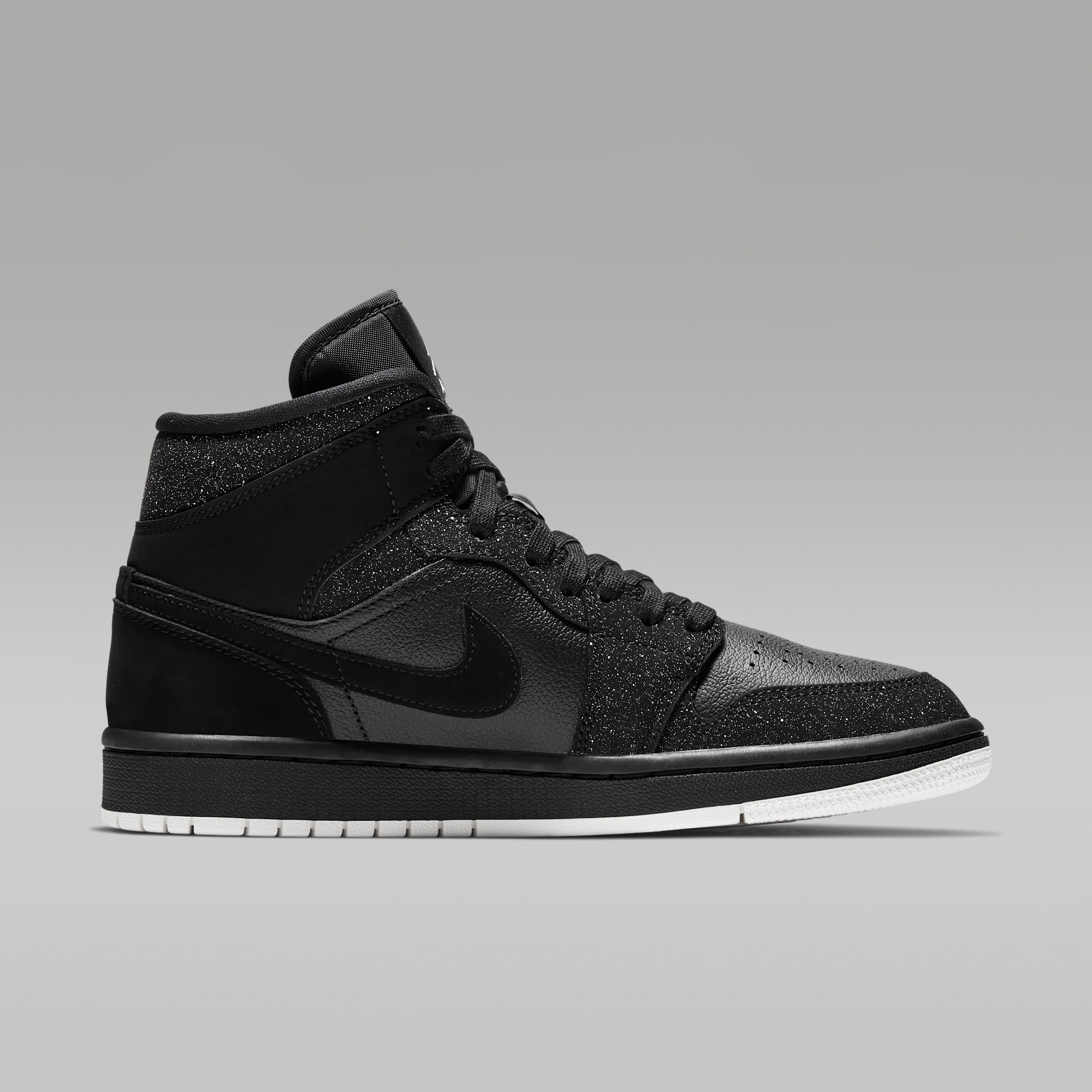 Air Jordan 1 Mid - Μαύρο/Λευκό/Phantom - 3