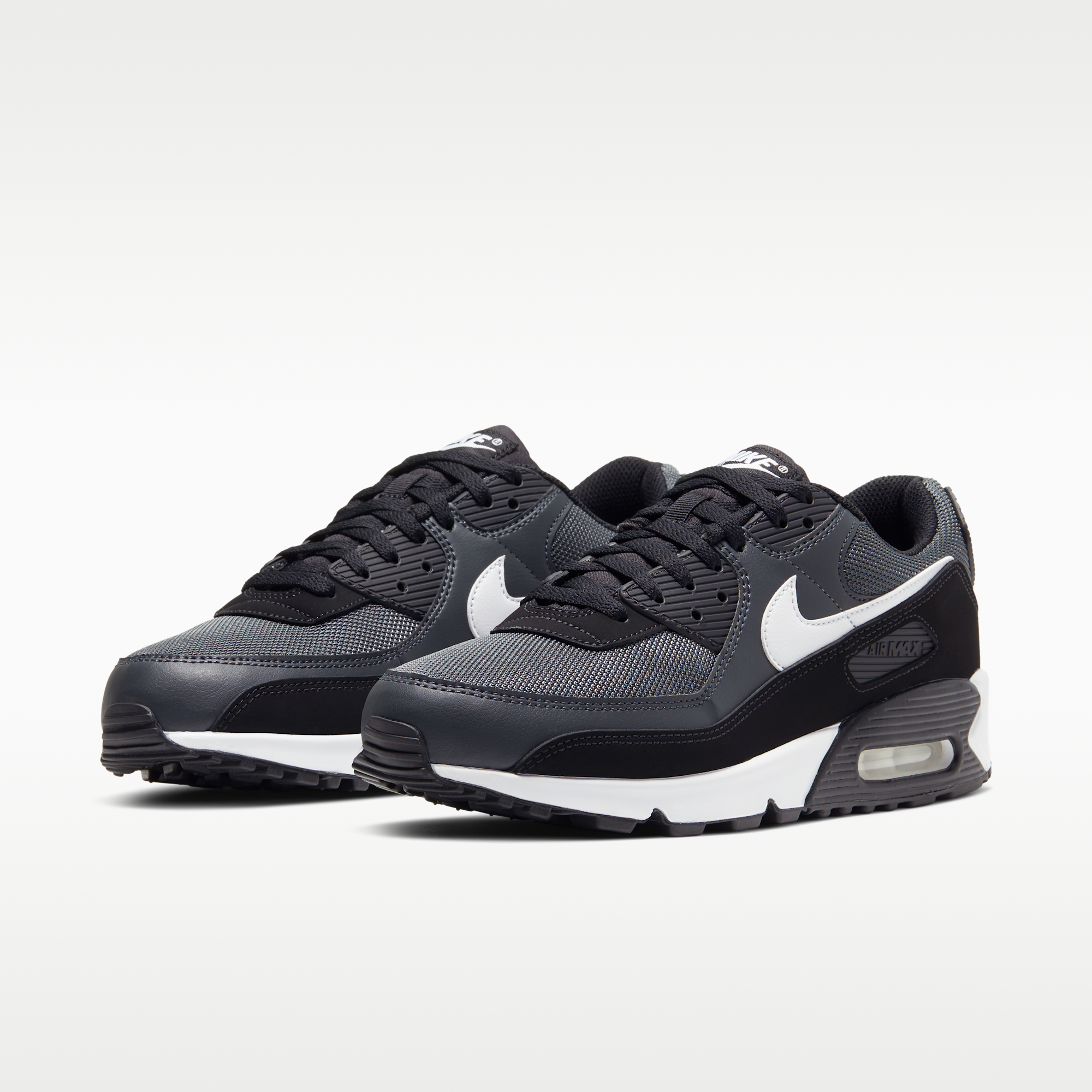 Nike Air Max 90 - Iron Grey/Dark Smoke Grey/Μαύρο/Λευκό - 5