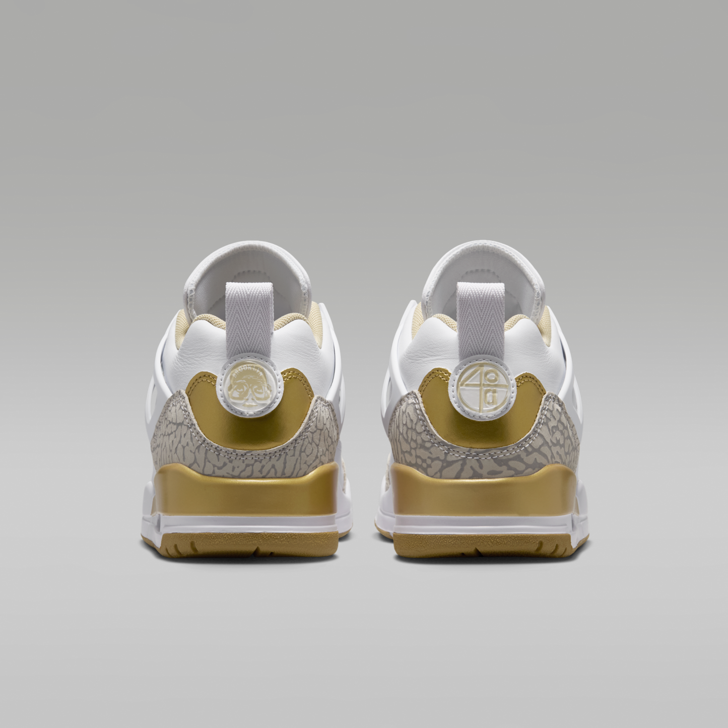 Jordan Spizike Low - Λευκό/Neutral Grey/Team Gold/Metallic Gold - 6