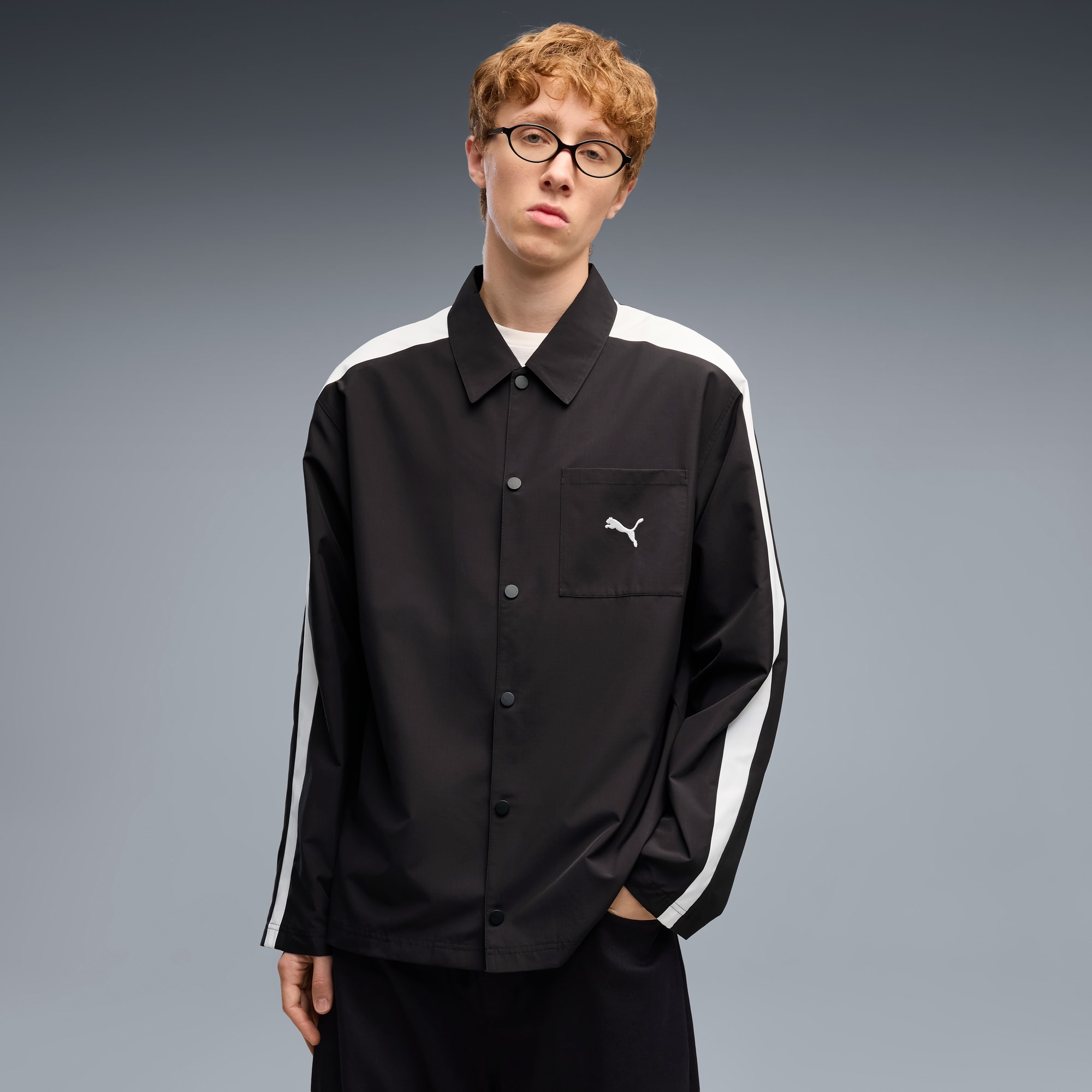 T7 Relaxed Overshirt Herren - PUMA Black