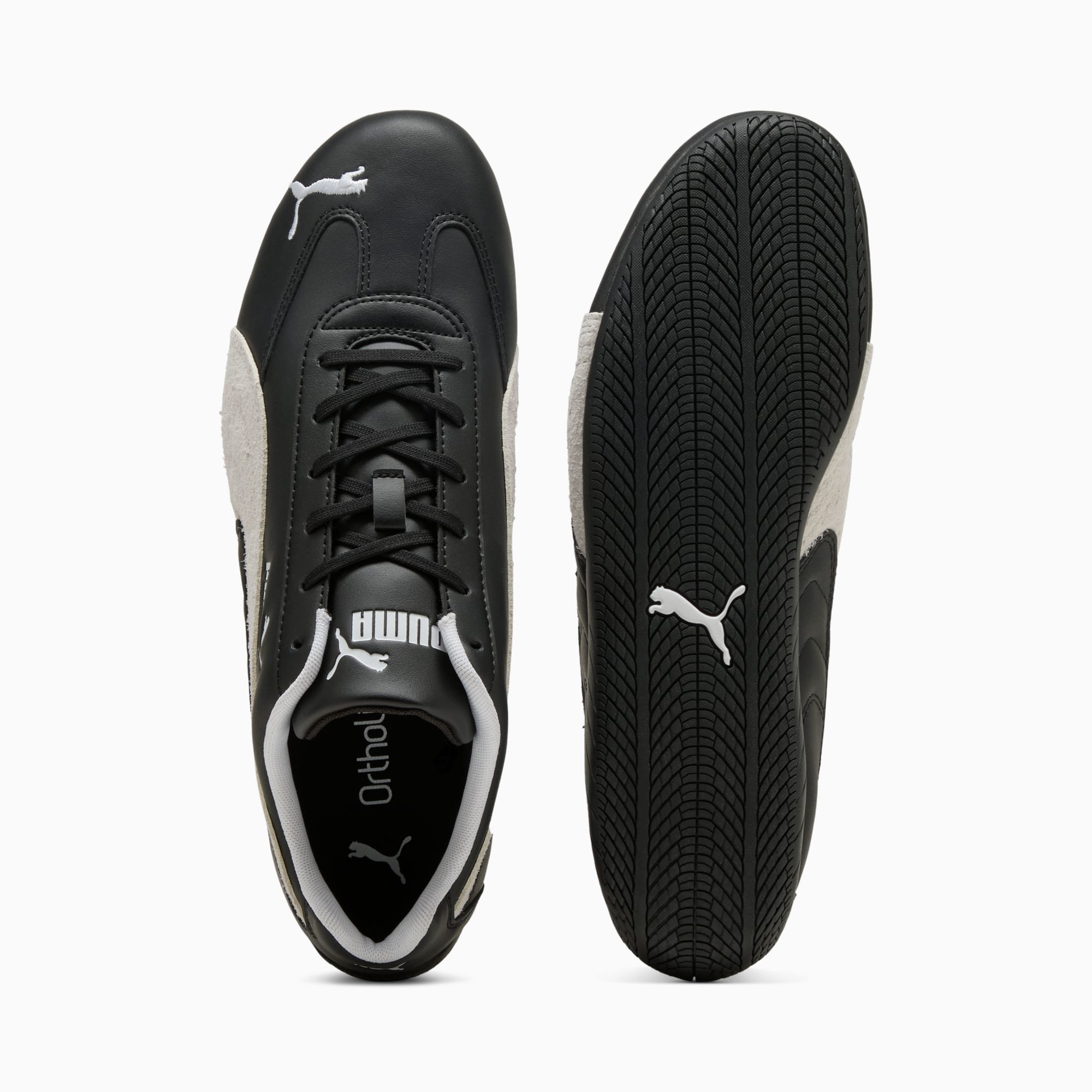 Speedcat Leather Sneakers Unisex - PUMA Black-PUMA White