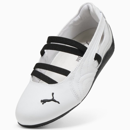 Speedcat Ballet Lederschuhe Damen - PUMA White-PUMA White-PUMA Black