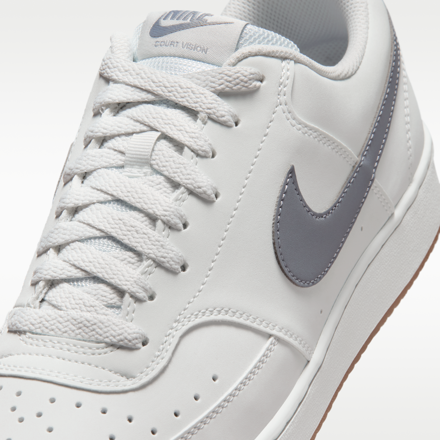 Nike Court Vision Low - Off White/Gum Medium Brown/Stealth - 7