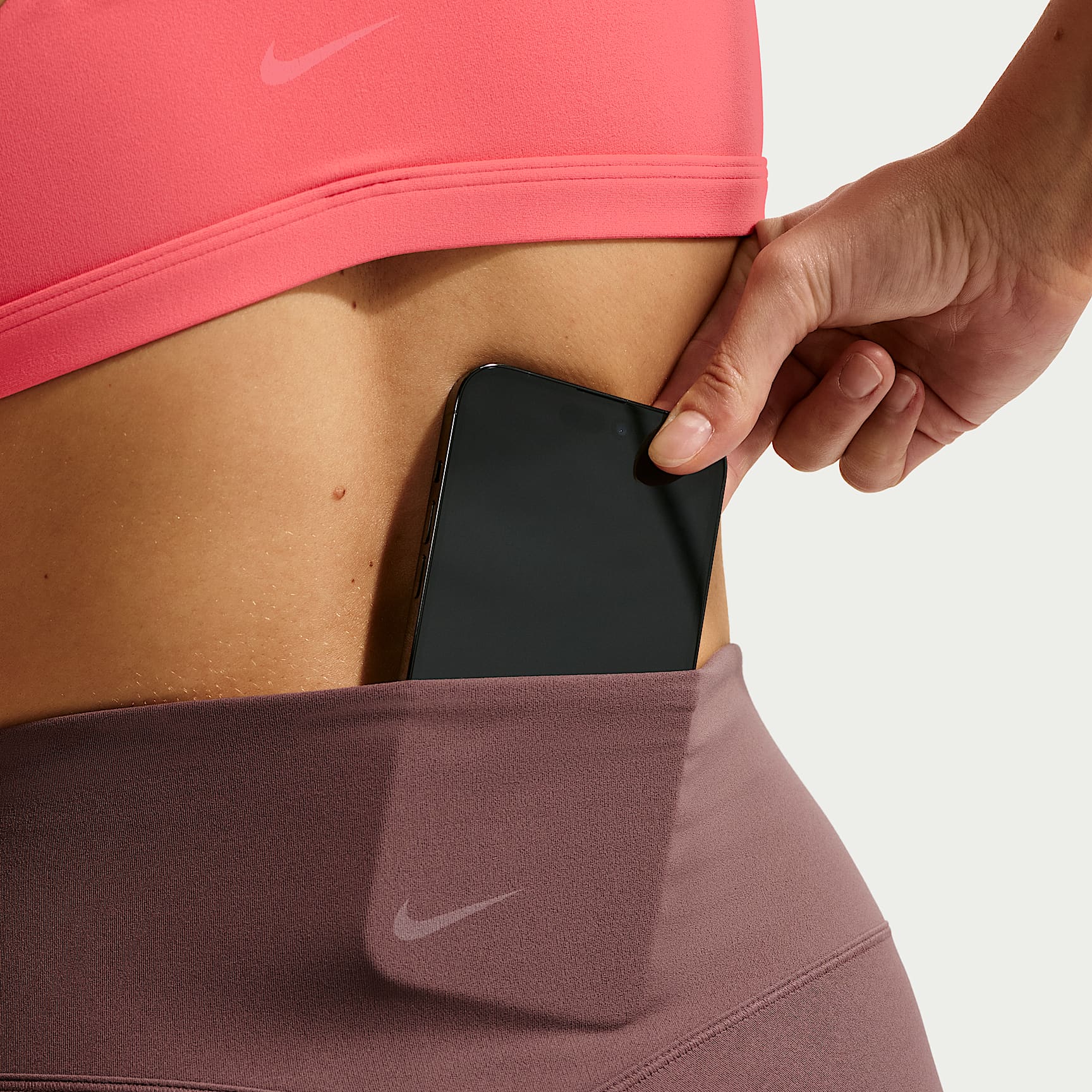 Nike Zenvy - Nike Zenvy Bike Shorts mit hohem Taillenbund (Damen, ca. 20,5 cm)
