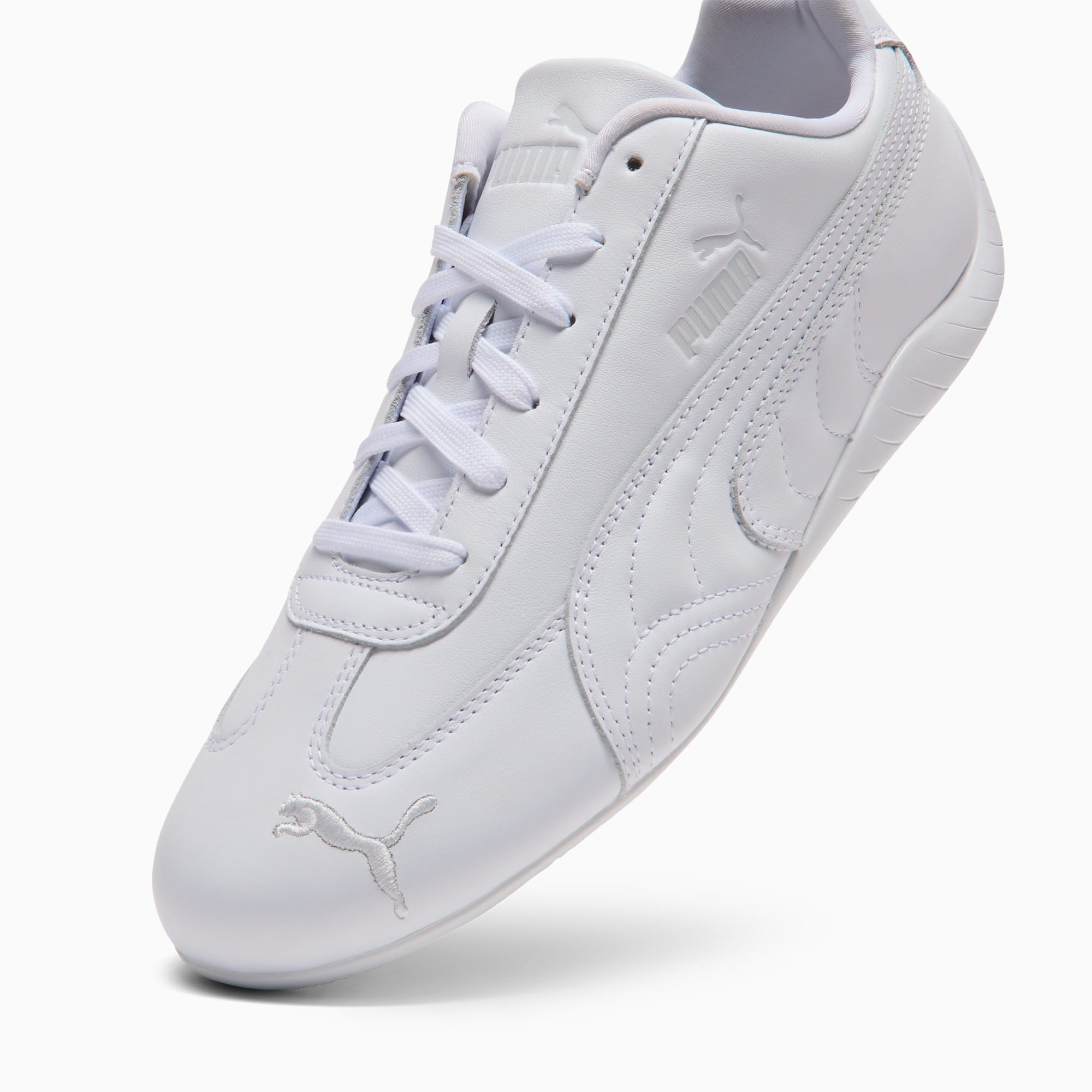 Speedcat Full Leather Sneakers Unisex - PUMA White-Feather Gray