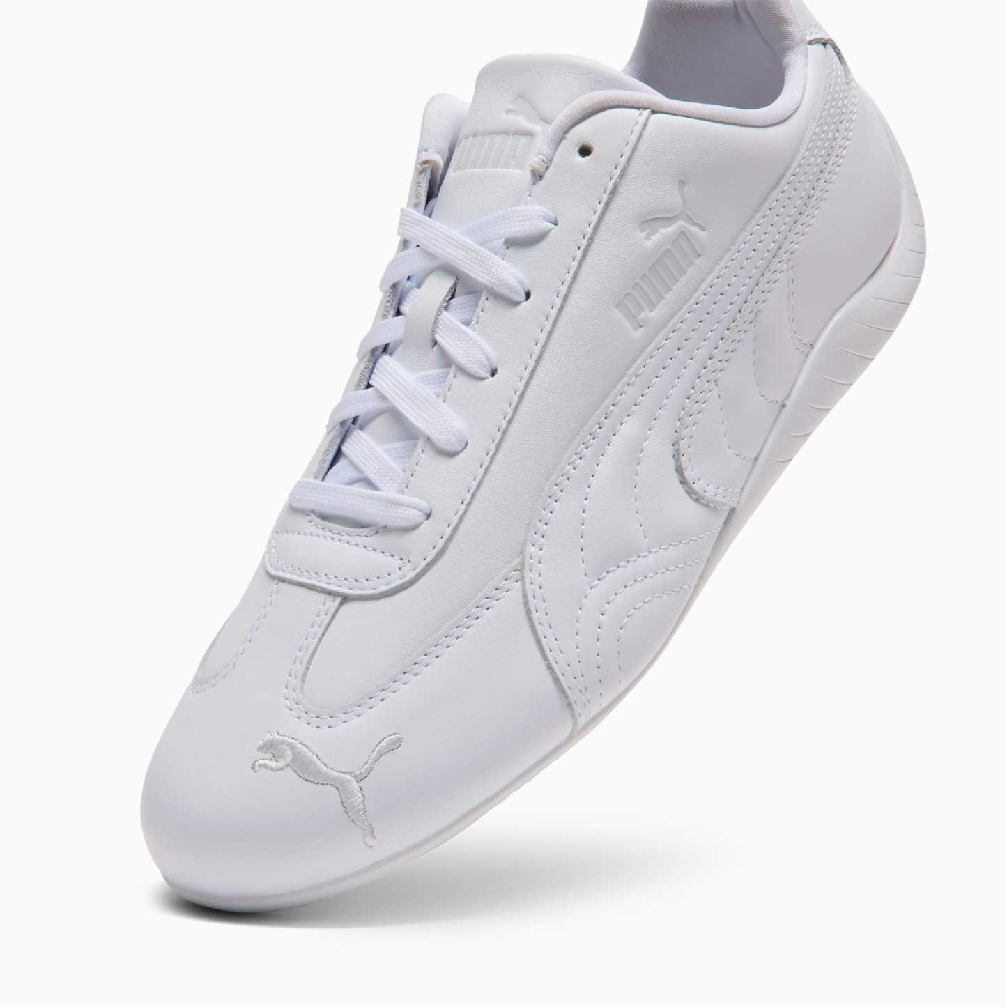 Speedcat Full Leather Sneakers Unisex - PUMA White-Feather Gray