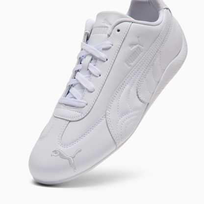 Speedcat Full Leather Sneakers Unisex - PUMA White-Feather Gray