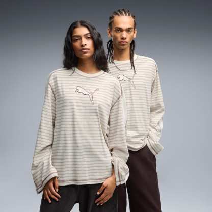 T7 Langarmshirt Unisex - Warm White Heather