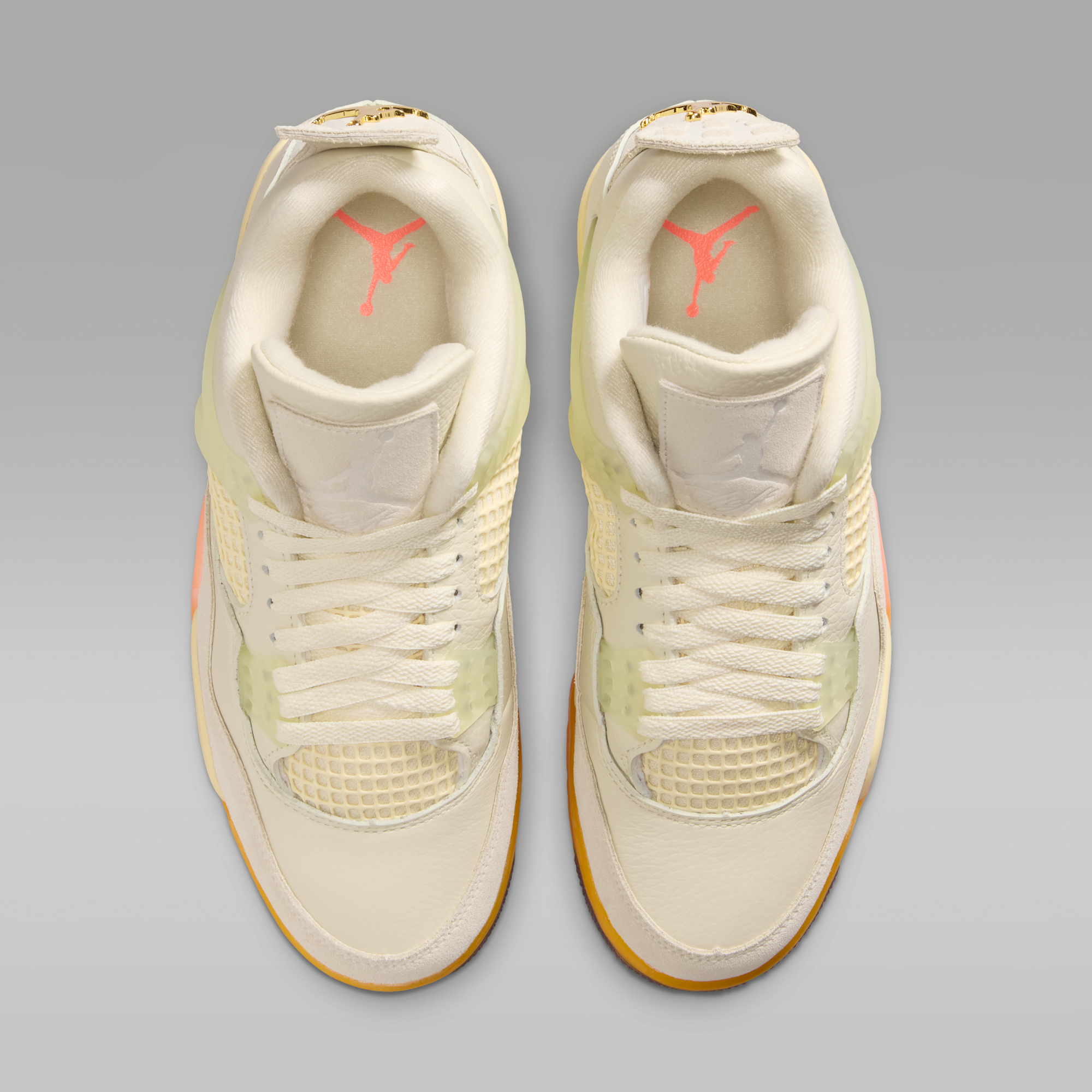 Air Jordan 4 Retro - Coconut Milk/Bright Mango/Bright Mango/Muslin - 4