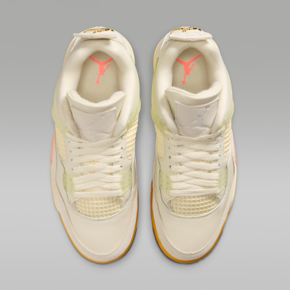 Air Jordan 4 Retro - Coconut Milk/Bright Mango/Bright Mango/Muslin - 4