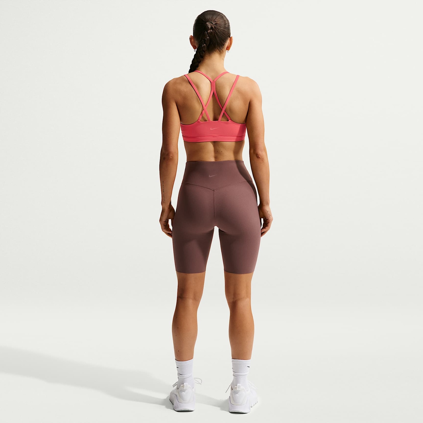 Nike Zenvy - Nike Zenvy Bike Shorts mit hohem Taillenbund (Damen, ca. 20,5 cm)