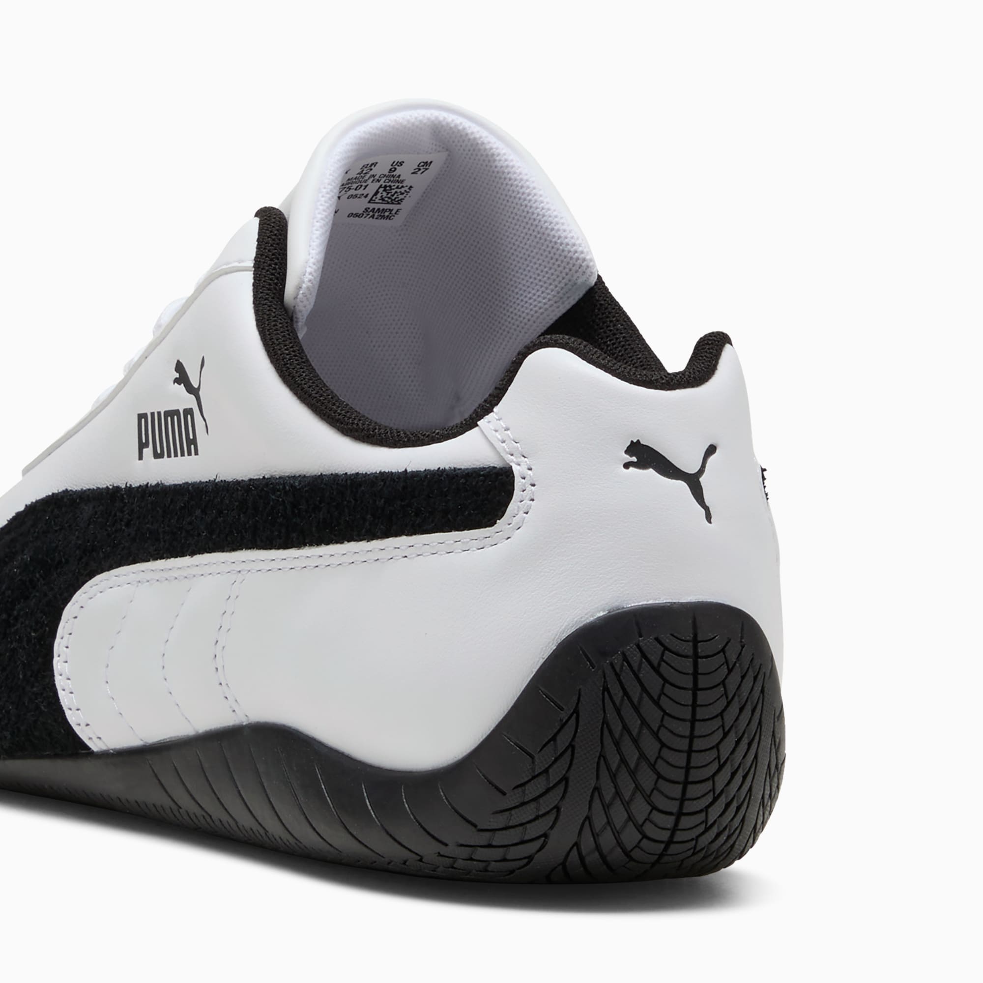 Speedcat Leather Sneakers Unisex - PUMA White-PUMA Black