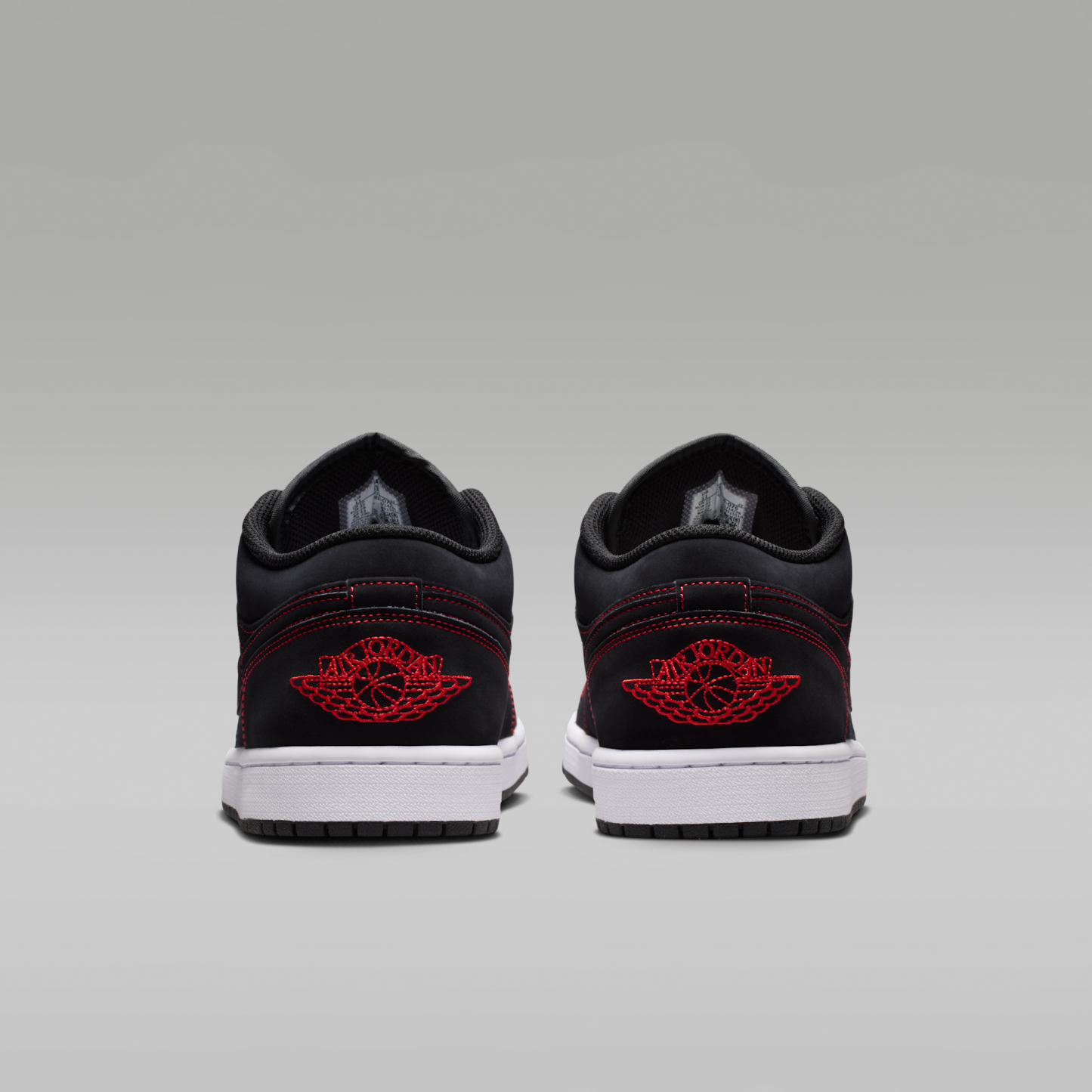 Air Jordan 1 Low - Μαύρο/Λευκό/University Red - 6