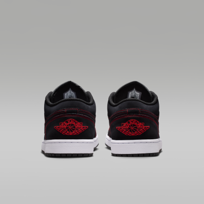 Air Jordan 1 Low - Μαύρο/Λευκό/University Red - 6