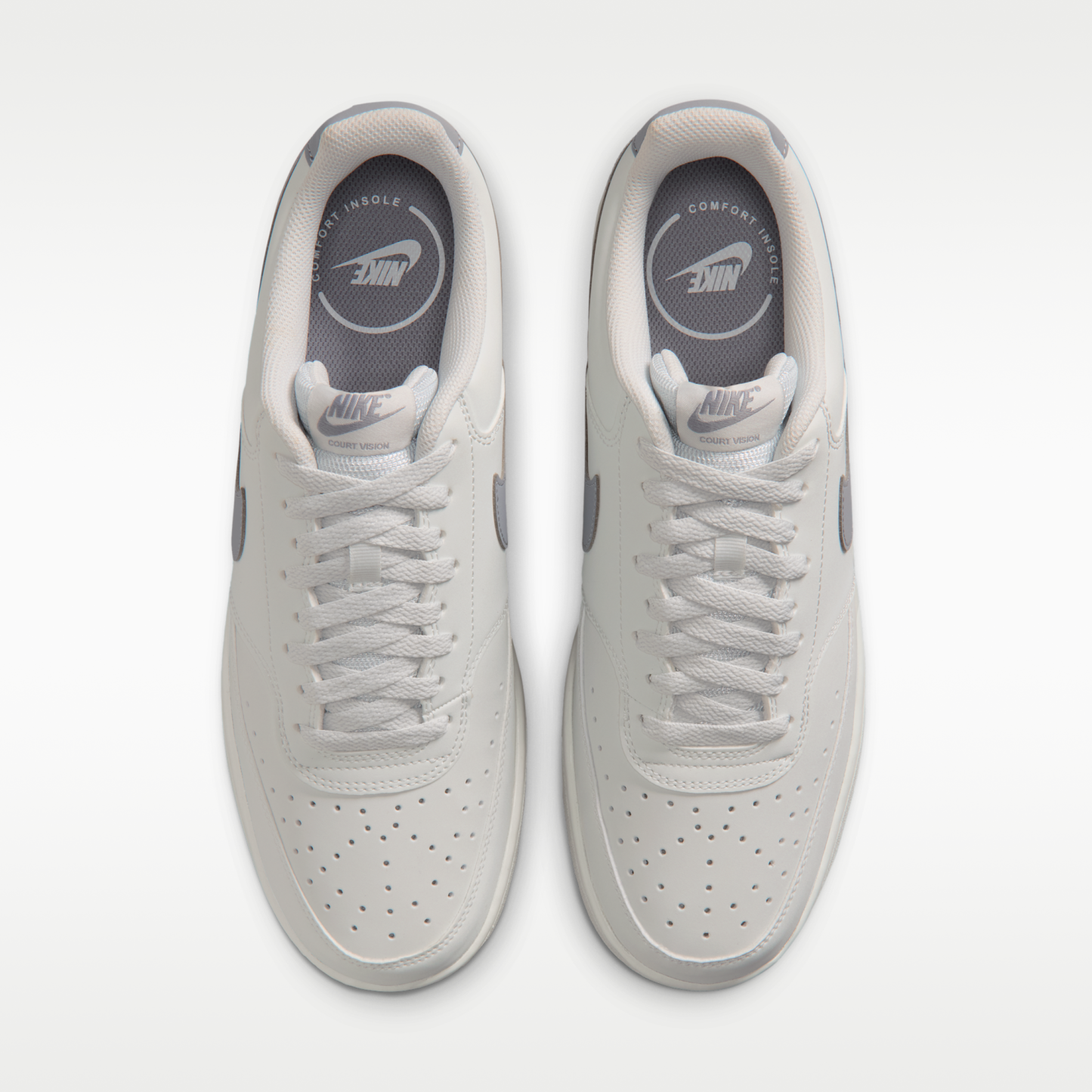 Nike Court Vision Low - Off White/Gum Medium Brown/Stealth - 4